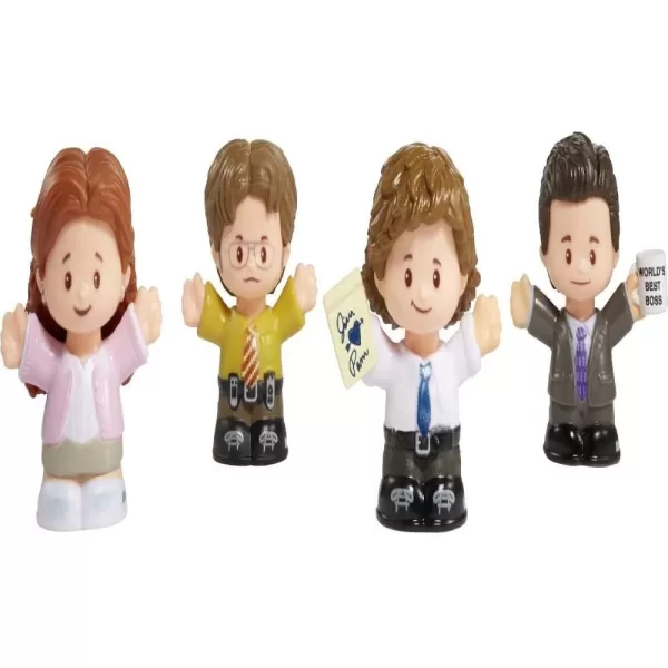 Little People Collector The Office US TV Show Special Edition Set for Adults ampamp Fans 4 Figures in Display Package