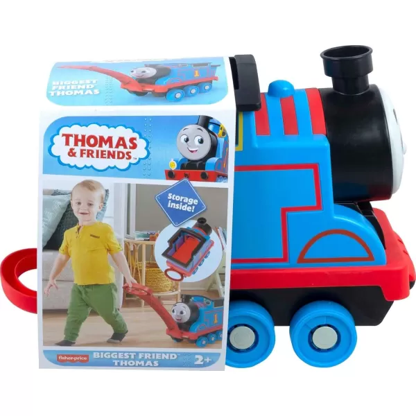 THOMAS ampamp FRIENDS PullAlong Toy Train for Kids Biggest Friend Thomas with Storage for Preschool Kids Ages 2 Years