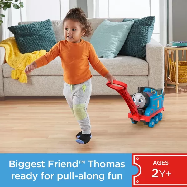 THOMAS ampamp FRIENDS PullAlong Toy Train for Kids Biggest Friend Thomas with Storage for Preschool Kids Ages 2 Years