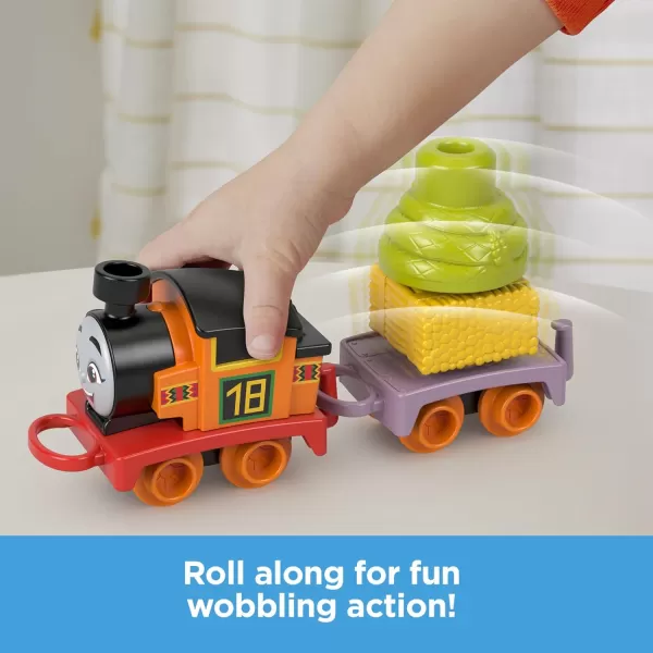 Thomas ampamp Friends Toddler Toy My First Brake Car Bruno PushAlong Vehicle with Stacking Cargo for Preschool Kids Ages 18 MonthsNia