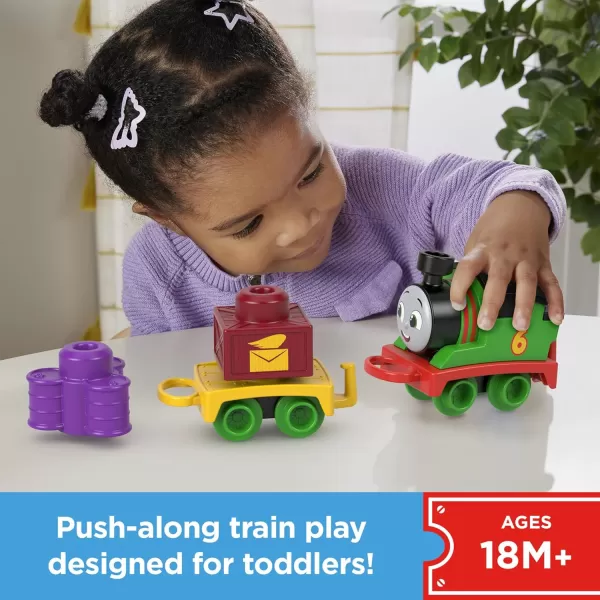 Thomas ampamp Friends Toddler Toy My First Brake Car Bruno PushAlong Vehicle with Stacking Cargo for Preschool Kids Ages 18 MonthsPercy