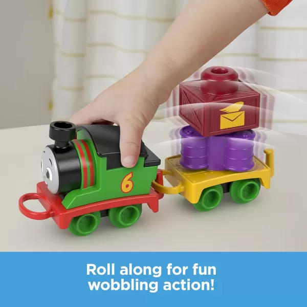 Thomas ampamp Friends Toddler Toy My First Brake Car Bruno PushAlong Vehicle with Stacking Cargo for Preschool Kids Ages 18 MonthsPercy