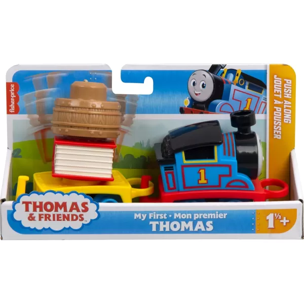 Thomas ampamp Friends Toddler Toy My First Brake Car Bruno PushAlong Vehicle with Stacking Cargo for Preschool Kids Ages 18 MonthsThomas