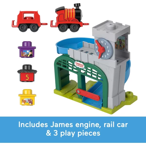 Thomas ampamp Friends Toddler Toy My First Knapford Station Train Playset with Stack ampamp Wobble Cargo for Kids Ages 18 MonthsKnapford Station  Thomas Engine