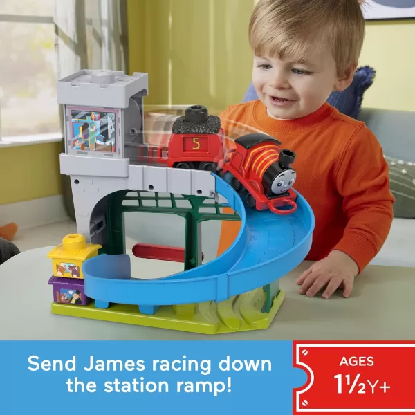 Thomas ampamp Friends Toddler Toy My First Knapford Station Train Playset with Stack ampamp Wobble Cargo for Kids Ages 18 MonthsKnapford Station  Thomas Engine