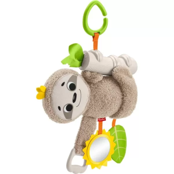 FisherPrice Baby Toy Slow Much Fun Stroller Sloth Travel Activity with Motion ampamp Sensory Details for Newborns Ages 0 Months