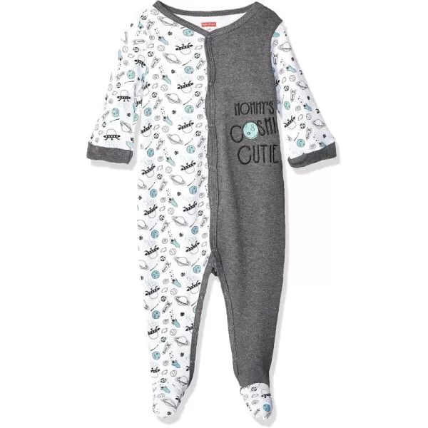 FisherPrice Embroidered OnePiece CoverallGrayWhite