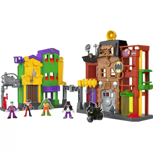 FisherPrice Imaginext DC Super Friends Batman Toy Crime Alley Playset with Figures ampamp Accessories for Preschool Kids Ages 3 Years