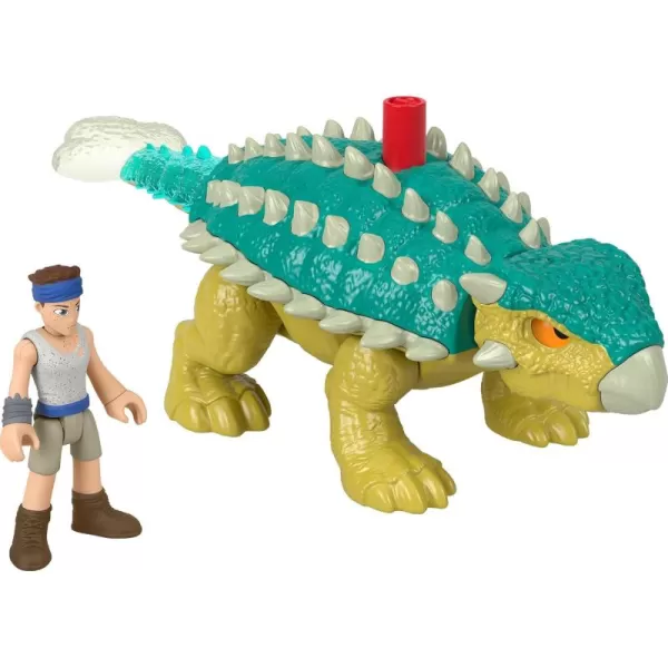 FisherPrice Imaginext Jurassic World Dinosaur Toy Bumpy ampamp Ben Figure Set for Pretend Play Preschool Kids Ages 3 Years