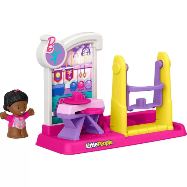 FisherPrice Little People Toddler Toy Barbie You Can Be Anything Gymnast Playset with Figure for Preschool Pretend Play Kids Ages 18 Months
