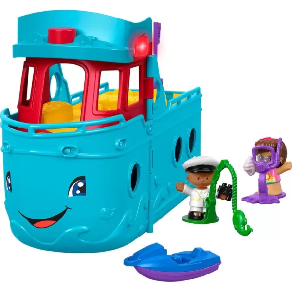 FisherPrice Little People Toddler Toy Travel Together Friend Ship Musical Playset with 2 Figures for Pretend Play Kids Ages 1 Years