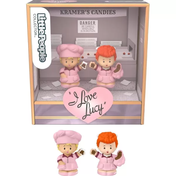 Little People Collector I Love Lucy TV Show Special Edition Set for Adults ampamp Fans Lucy ampamp Ethel Figures in a Display Box