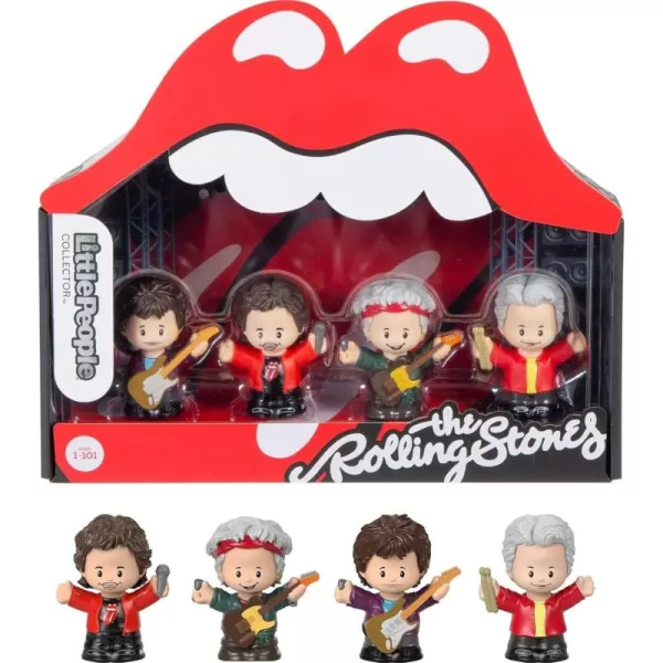 Little People Collector Rolling Stones Rock Band Special Edition Set for Adults ampamp Fans 4 Figures in Display Package