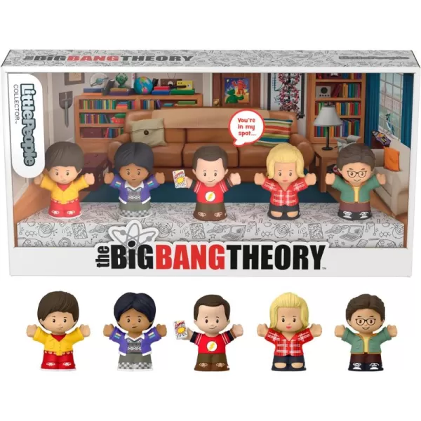Little People Collector The Big Bang Theory TV Show Special Edition Set for Adults ampamp Fans 5 Figures in a Display Box
