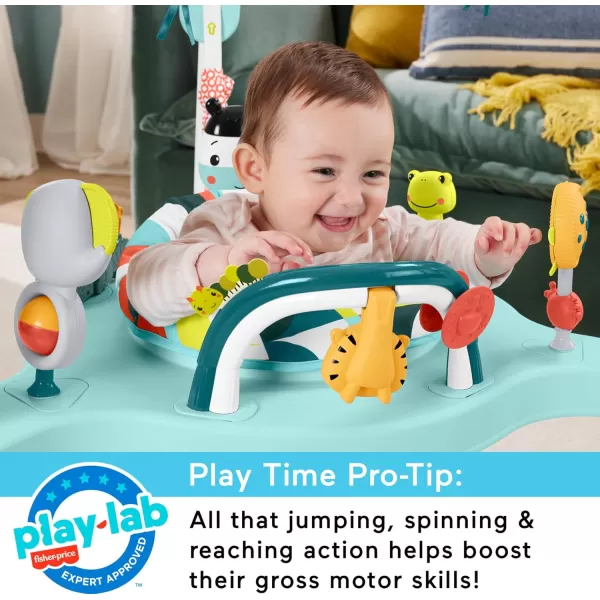 imageFisherPrice Baby Bouncer Activity Center Blooming Fun Jumperoo with Music Lights and Developmental Toys for InfantsColorful Jumperoo