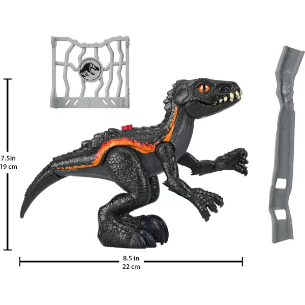 imageFisherPrice Imaginext Jurassic World Dinosaur Toy Indoraptor with Scratching Action ampamp Accessories for Pretend Play Kids Ages 3 Years