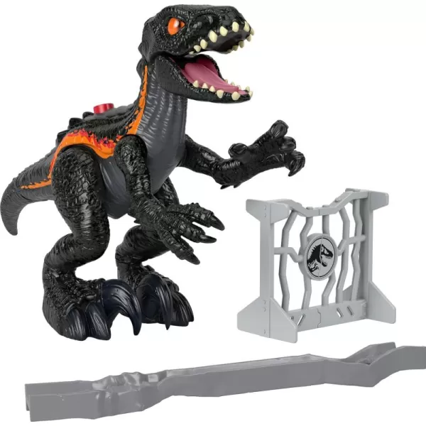 imageFisherPrice Imaginext Jurassic World Dinosaur Toy Indoraptor with Scratching Action ampamp Accessories for Pretend Play Kids Ages 3 Years