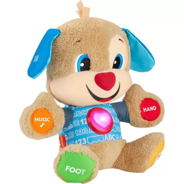 imageFisherPrice Baby Learning Toy Laugh ampamp Learn Smart Stages Puppy Musical Plush with Lights ampamp Educational Songs for Infants Ages 6 MonthsPuppy  Blue