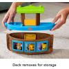 imageFisherPrice Little People Toddler Toy Noahs Ark Playset with 12 Animals ampamp Noah Figure for Pretend Play Kids Ages 1 Years