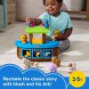 imageFisherPrice Little People Toddler Toy Noahs Ark Playset with 12 Animals ampamp Noah Figure for Pretend Play Kids Ages 1 Years