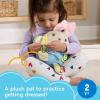 imageFisherPrice Toddler Educational Toy Learn to Dress Bunny Plush Animal Activity Doll for Preschool Kids Ages 2 Years
