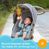 imageFisherPrice Baby Toy Brunch ampamp Go Stroller Activity Pretend Food with Mirror Crinkle ampamp Teether for Travel Play Newborns Ages 3 Months
