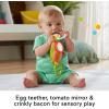 imageFisherPrice Baby Toy Brunch ampamp Go Stroller Activity Pretend Food with Mirror Crinkle ampamp Teether for Travel Play Newborns Ages 3 Months