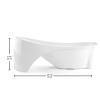 imageFisherPrice Baby to Toddler Bath Simple Support Tub with Builtin Foam HeadandBackrest for NewbornsSimple Fit Tub