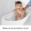 imageFisherPrice Baby to Toddler Bath Simple Support Tub with Builtin Foam HeadandBackrest for NewbornsSimple Fit Tub
