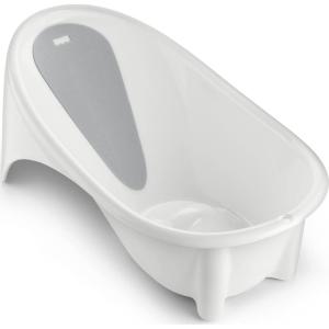 imageFisherPrice Baby to Toddler Bath Simple Support Tub with Builtin Foam HeadandBackrest for NewbornsSimple Fit Tub