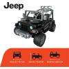 imagePower Wheels Jeep Wrangler Willys RideOn Battery Powered Vehicle with Sounds ampamp Lights for Preschool Kids Ages 3 Years Black