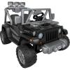 imagePower Wheels Jeep Wrangler Willys RideOn Battery Powered Vehicle with Sounds ampamp Lights for Preschool Kids Ages 3 Years Black
