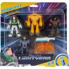 imageFisherPrice Imaginext Figure Set Disney and Pixar Lightyear Jr ZAP Patrol Multipack with Buzz Lightyear Toy for Preschool Kids Ages 3 Years