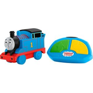 imageThomas ampamp Friends My First RC Thomas BatteryPowered RemoteControlled Train Engine with Character Phrases for ToddlersThomas  Friends