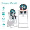 imageFisherPrice Tiny Bites High Chair 7 Height Positions Easy Fold Portable Plastic Rainbow Sherbert 636 MonthsRainbow Sherbert