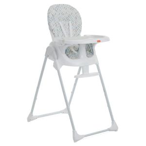 imageFisherPrice Tiny Bites High Chair 7 Height Positions Easy Fold Portable Plastic Rainbow Sherbert 636 MonthsCloud Grey