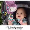 imageFisherPrice Baby Stroller Toy Sing ampamp Go Purple Monkey Musical Sensory Plush with Crinkle ampamp Clackers for Newborns from BirthStroller Toy