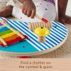 imageFisherPrice Wood Toddler Toy Musical Table 3Piece Wooden Percussion Instrument for Developmental Play Kids Ages 2 Years