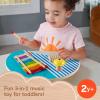 imageFisherPrice Wood Toddler Toy Musical Table 3Piece Wooden Percussion Instrument for Developmental Play Kids Ages 2 Years