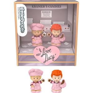 imageFisherPrice Little People Collector I Love Lucy Lucy and Ricky Special Edition Figure Set for Adults ampamp Fans in Display PackageLucy  Ethel