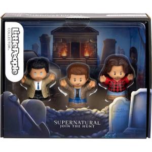 imageLittle People Collector Supernatural TV Show Special Edition Set 3 Figures for Adults ampamp Fans in Display Package