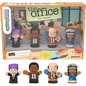 imageLittle People Collector The Office Best Moments from US TV Show Special Edition Set for Adults ampamp Fans in Display Box 4 FiguresMulticolor