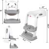 imageFisherPrice Step Up Potty 2in1 Training Seat with Safe Step Stool Ladder for Toddlers Cushioned Toilet Training Seat AntiSlip Design White