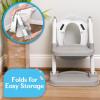 imageFisherPrice Step Up Potty 2in1 Training Seat with Safe Step Stool Ladder for Toddlers Cushioned Toilet Training Seat AntiSlip Design White