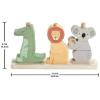 imageFisherPrice Wood Baby Toy Stack ampamp Sort Animals 10 Wooden Pieces for Developmental Play for Infants ampamp Toddlers Ages 1 Years