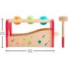 imageFisherPrice Wood Toddler Toy Pound ampamp Tap Bench Xylophone 6Piece Wooden Musical Activity for Preschool Kids Ages 18 Months