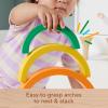 imageFisherPrice Wood Toddler Toy Stacking Rainbow 6 Colorful Wooden Pieces for Building Developmental Play Kids Ages 18 Months