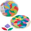 imageFisherPrice Wood Preschool Toy Mandala Puzzle with Geometric Design 41 Wooden Pieces for Kids Ages 3 Years
