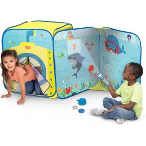 imageFisherPrice Submarine Adventure Play Tent for Kids with Projector and Bonus Whale Toy Pop Up Tent Childrens Playtent Playhouse for Indoor Outdoor Play Room Or Park  Boys Girls Kids ampamp Baby