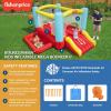 imageFisherPrice Bouncemania Inflatable Mega Bouncer Bouncy House with 50 Play Balls Multicolor
